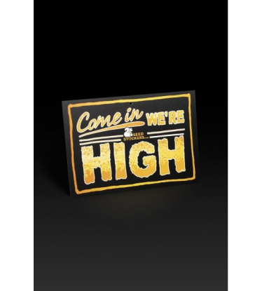 🚪 Türschild | „Come In We’re High“ | Shop bei Seedstockers.de 🐿️